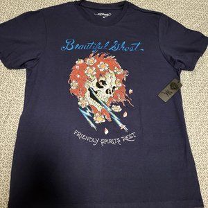 NWT Ed Hardy Beautiful Ghost Shirt